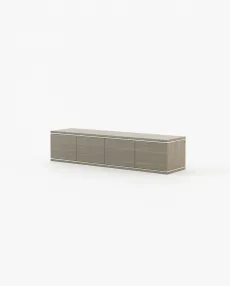 DUANE Media Unit Aged Oak Veneer Matte