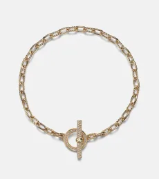 DY Madison 18kt gold chain bracelet with diamonds DY Madison 18kt gold chain bracelet with diamonds