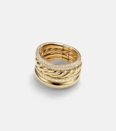 DY Mercer 18kt gold ring with diamonds DY Mercer 18kt gold ring with diamonds