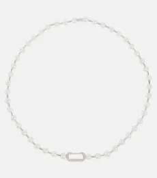 EÃra Vita 18kt gold necklace with pearls and diamonds EÃra Vita 18kt gold necklace with pearls and diamonds