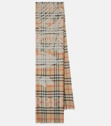 Écharpe EKD Burberry Check en laine et soie Écharpe EKD Burberry Check en laine et soie