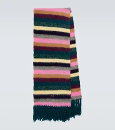 Écharpe rayée en laine d'alpaga et mohair Écharpe rayée en laine d'alpaga et mohair