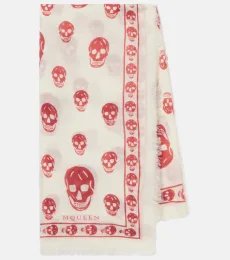 Écharpe Skull en chiffon de soie Écharpe Skull en chiffon de soie