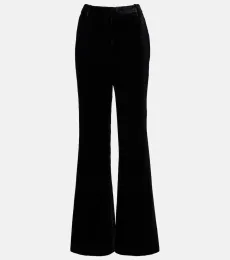 Effy high-rise flared velvet pants Effy high-rise flared velvet pants