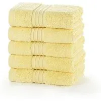 Egyptian Collection 700 gsm Lemon Face Cloths - Pack of