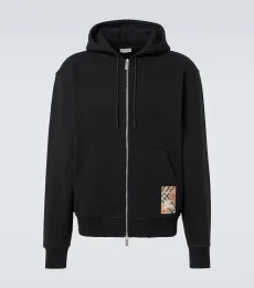 EKD zip-up cotton jersey hoodie EKD zip-up cotton jersey hoodie