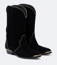 Elbini suede cowboy boots Elbini suede cowboy boots