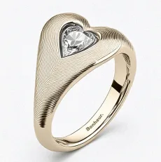 Eléa Heart Signet Ring - 18k Gold Plated 6 Eléa Heart Signet Ring - 18k Gold Plated 6