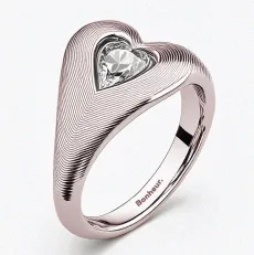 Eléa Heart Signet Ring - 18k Rose Gold Plated 8 Eléa Heart Signet Ring - 18k Rose Gold Plated 8