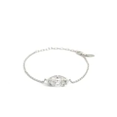 Elegant Marquise Cut 15 x 7 mm CZ Silver Bracelet Elegant Marquise Cut 15 x 7 mm CZ Silver Bracelet