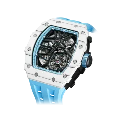 Elemental Series-Carbon Fiber Automatic Watch TB8209CF White Blue Elemental Series-Carbon Fiber Automatic Watch TB8209CF White Blue