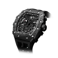 Elemental Series-Mens Automatic Skeleton Watch, Carbon Fiber Bezel, Sport-Luxury Design with FKM Rubber Strap, Sapphire Crystal, 50M Waterproof for Stylish Urban Men Elemental Series-Mens Automatic Skeleton Watch, Carbon Fiber Bezel, Sport-Luxury Design with FKM Rubber Strap, Sapphire Crystal, 50M Waterproof for Stylish Urban Men