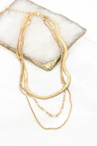 Elevating Status Necklace Gold Elevating Status Necklace Gold