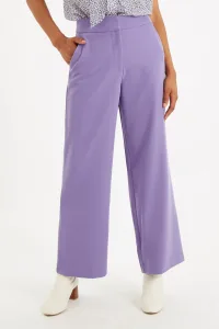 Elina Wide Leg Trouser Lilac - Elastane Elina Wide Leg Trouser Lilac - Elastane