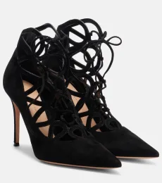 Elisa 95 suede lace-up pumps Elisa 95 suede lace-up pumps