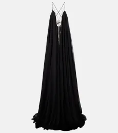 Embellished chiffon gown Embellished chiffon gown