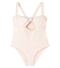 Embellished cutout swimsuit