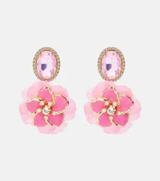 Embellished floral clip-on earrings Embellished floral clip-on earrings