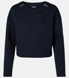 Embellished jersey sweatshirt Embellished jersey sweatshirt