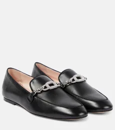 Embellished leather loafers Embellished leather loafers