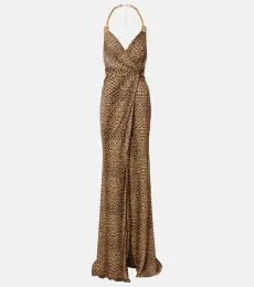 Embellished open-back gown Embellished open-back gown