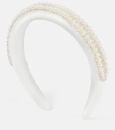 Embellished satin headband