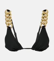 Embellished triangle bikini top Embellished triangle bikini top