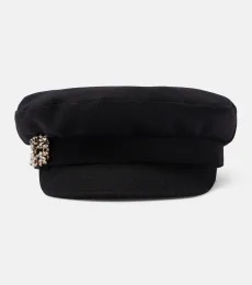 Embellished wool-blend hat Embellished wool-blend hat