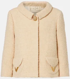 Embellished wool-blend tweed jacket Embellished wool-blend tweed jacket