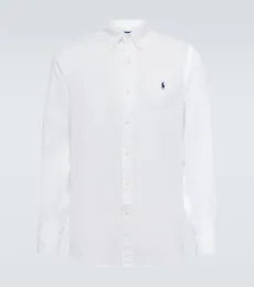 Embroidered linen shirt
