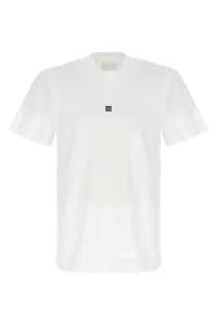 Embroidered logo T-shirt White/Black Size