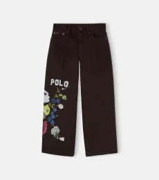Embroidered wide-leg jeans Embroidered wide-leg jeans