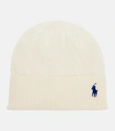 Embroidered wool and cashmere beanie Embroidered wool and cashmere beanie