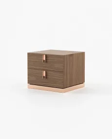 EMILY Bedside Cabinet & Table Walnut Veneer Matte EMILY Bedside Cabinet & Table Walnut Veneer Matte