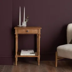 Emporium Turned Leg Bedside - Weathered Oak Emporium Turned Leg Bedside - Weathered Oak