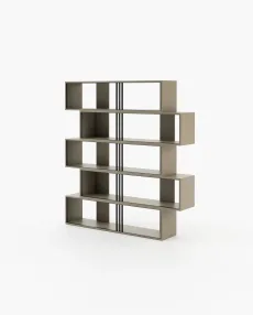 EMY Bookcase & Shelving Beige Grey Lacquer Matte EMY Bookcase & Shelving Beige Grey Lacquer Matte