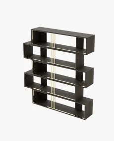 EMY Bookcase & Shelving Smoked Eucalyptus Veneer Matte EMY Bookcase & Shelving Smoked Eucalyptus Veneer Matte