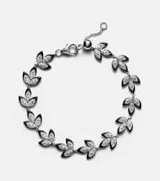 Enamel Leaf 18kt white gold bracelet with diamond Enamel Leaf 18kt white gold bracelet with diamond