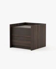 ENDY Bedside Cabinet & Table Smoked Eucalyptus Veneer Matte ENDY Bedside Cabinet & Table Smoked Eucalyptus Veneer Matte