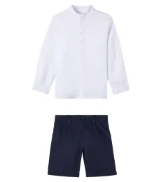 Ensemble chemise et short en lin