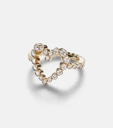 Ensemble Coeur 18kt gold ring with diamonds Ensemble Coeur 18kt gold ring with diamonds