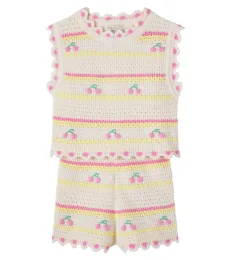 Ensemble top et short Paloma en crochet de coton Ensemble top et short Paloma en crochet de coton