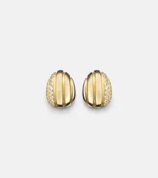Eos 18kt gold earrings with diamonds Eos 18kt gold earrings with diamonds