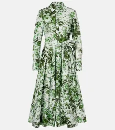Erdem Floral cotton shirt dress Erdem Floral cotton shirt dress