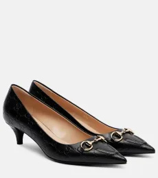 Escarpins Erin GG Horsebit en cuir