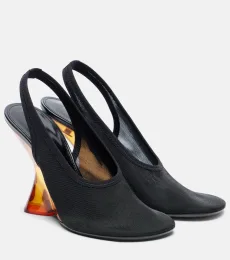 Escarpins slingback compensés