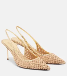 Escarpins slingback Lidia à finitions en cuir Escarpins slingback Lidia à finitions en cuir