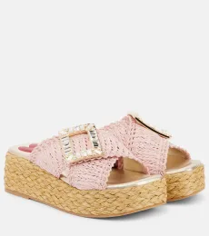 Espa 60 embellished raffia espadrille sandals Espa 60 embellished raffia espadrille sandals