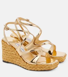 Espadrilles compensées Ayla en cuir Espadrilles compensées Ayla en cuir