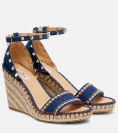Espadrilles compensées Rockstud Double 105 Espadrilles compensées Rockstud Double 105